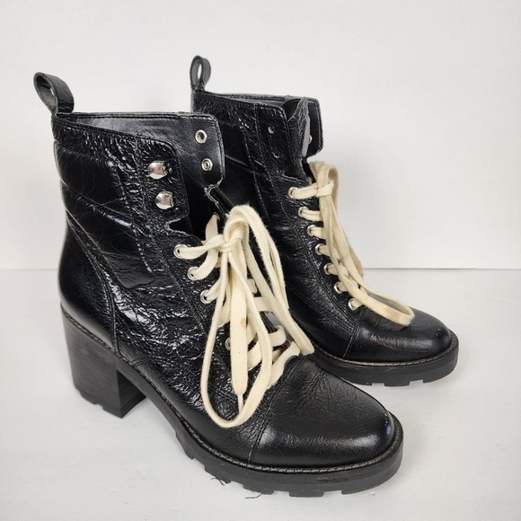 Marc Fisher chunky lace up boots, size 8 - Picture 5 of 7